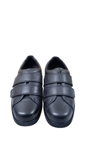 Cosyfeet black leather wide - cosyfeet,