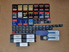 62 x Micro SD SDHC SDXC M2 MEMORY STICK Memory Cards Job Lot