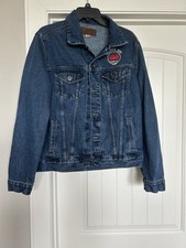 Port Authority Men’s Red Rock Ride Blue Jean Jacket Button Front Sz M-Cowboy Up