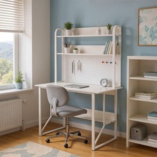 Modern White Computer Desk