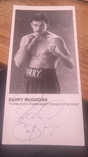 Barry mcguigan signed - barry,