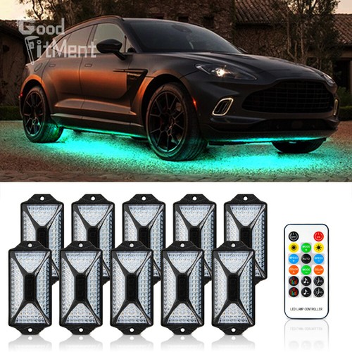 10x led rgb rock light - 10x, neon