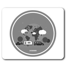 Rectangle Mouse Mat BW -