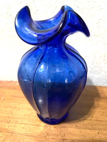 Fancy green glass vase - fancy,