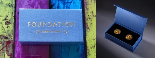 Foundation trantor coins set - foundation,