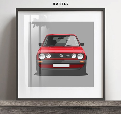 Golf mk1 gti poster - gti, print