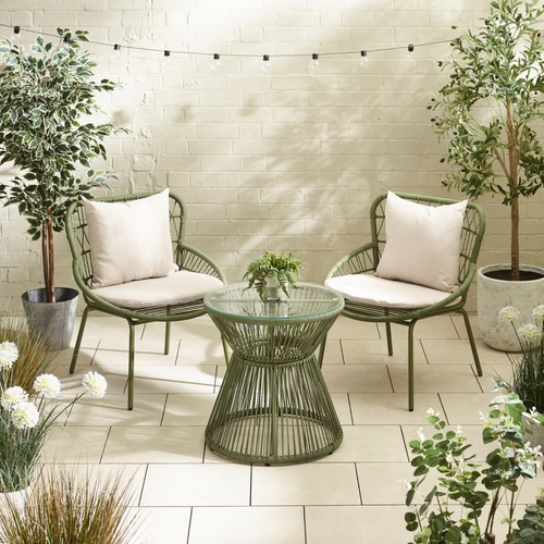 Zuma green metal rattan - metal, &