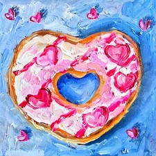Romantic Heart Donut Oil