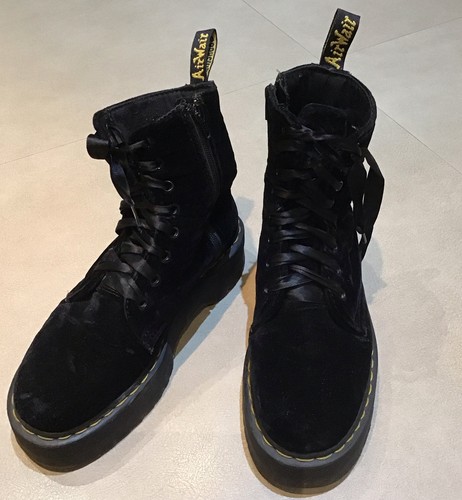 Martens jaden black velvet - martens,