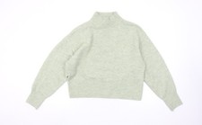 Monki Women's Green Mock Neck