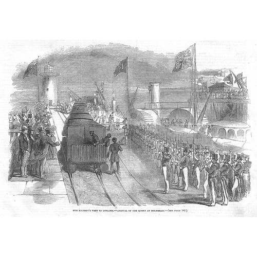 Anglesey arrival the queen - anglesey, of