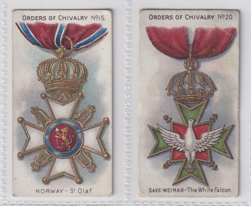 Cigarette cards orders of - cigarette,