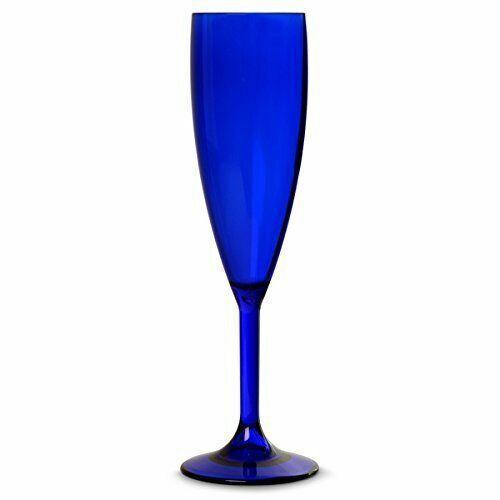 Royal blue champagne flute - blue,