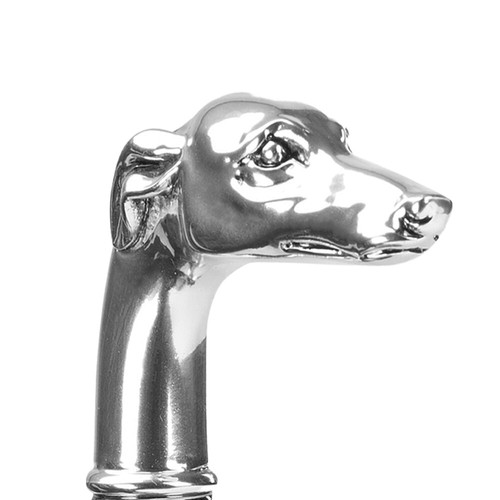 Walking stick silver greyhound - walking,