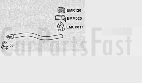 Exhaust inter pipe mercedes - exhaust,