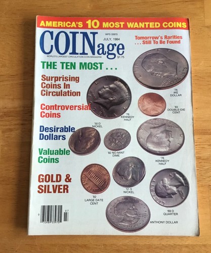 Coinage magazine july - magazine, 1984