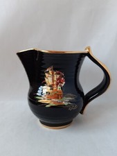 RARE CROWN DEVON BLACK RIBBED