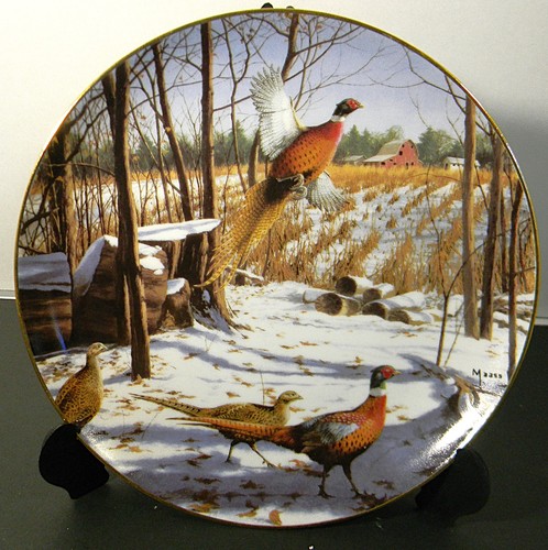 The david maass pheasant plate - pheasant,