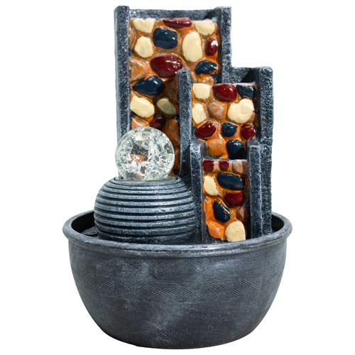 Pebble tabletop water feature - tabletop,
