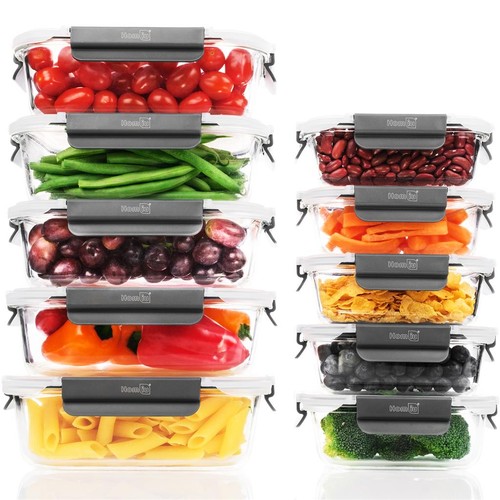 Glass food storage - glass, containers