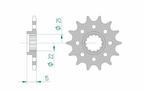 24615 standard steel - 24615-standard, pinion