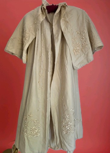 Beautiful antique cream wool - antique,
