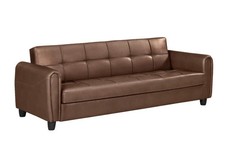Zinc PU Leather 3 Seater Sofa