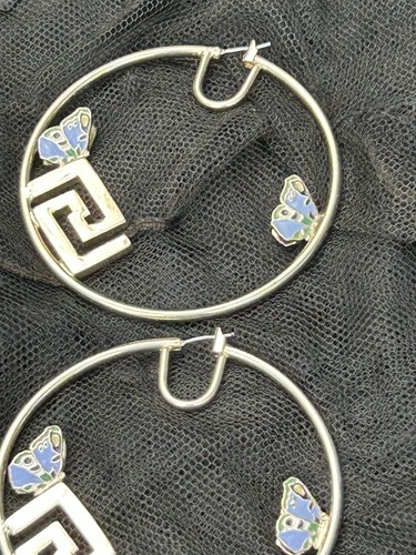Versace m butterfly hoop - &,