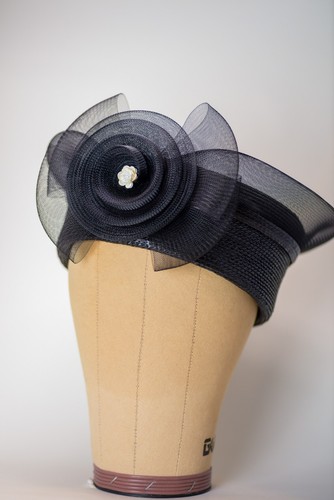 Black women fascinator hat - fascinator,