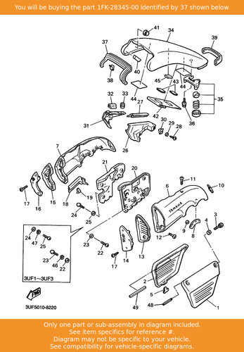 Yamaha mole 1fk 28345 00 - yamaha, 1,
