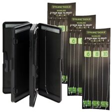 Carp Fishing Rig Wallet Box 6 Way 72 Rigs With 18 x Carp Coarse Hair Rigs NGT