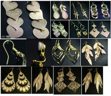 Gold Tone Fashion Earrings -