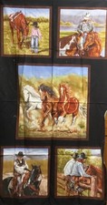 Horse Fabric Panel Pattern 38