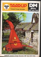 TAARUP "DM Handy" Tempest Forage Harvester Brochure Leaflet