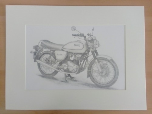 Norton commando 850 signed
