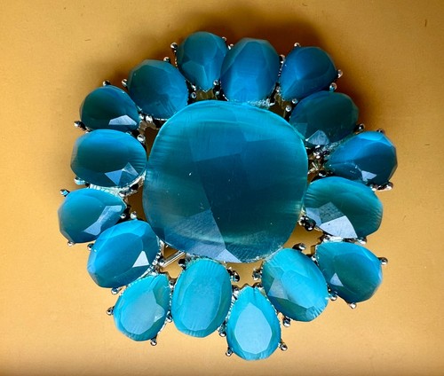 Vintage monet teal - monet, lucite