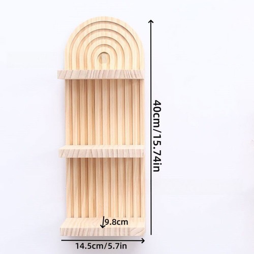 Boho wooden floating for wall - floating,
