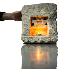 ANTIQUE SANDSTONE NICHE MEHRAB