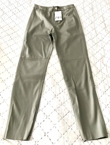 Zara faux leather leggings - faux,