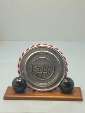 Vintage Champion of Europe Hairdressing Trophy on wooden base