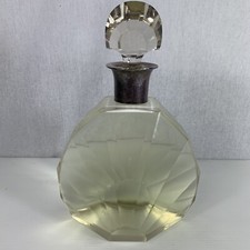 Art Deco Silver & Glass Levi Salaman Decanter / Shop Display Perfume Bottle A/F