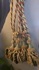 Vintage Large Pair Rope Tassel