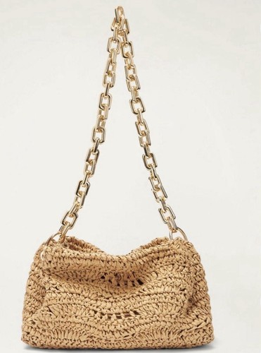 Zara raffia y2k shoulder bag - raffia,
