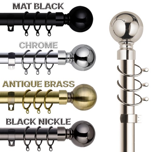 Metal extendable curtain pole - extendable,
