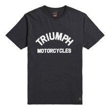 TRIUMPH SHIRT GENUINE TRIUMPH BURNHAM T-SHIRT JET BLACK TRIUMPH T SHIRT LARGE