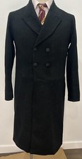 Men’s Vintage Victorian Frock Coat 1870s 1880s 36-38 S/M Wool European Bespoke