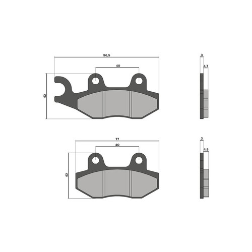 Malossi brake pads for aprilia - for,
