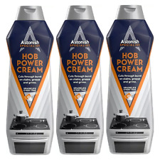 3x Astonish Specialist Hob Cream Cleaner For Tough Burnt Stain Zesty Lemon 500ml