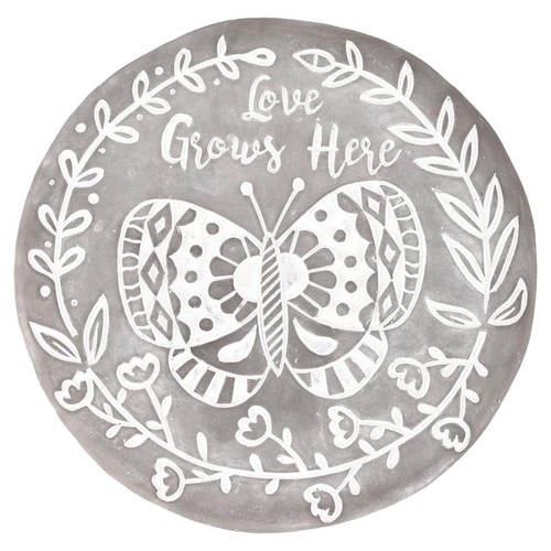 Round stepping stone plaque - round,