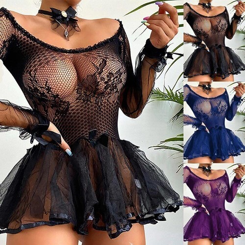 Women sexy fishnet nightdress - women,